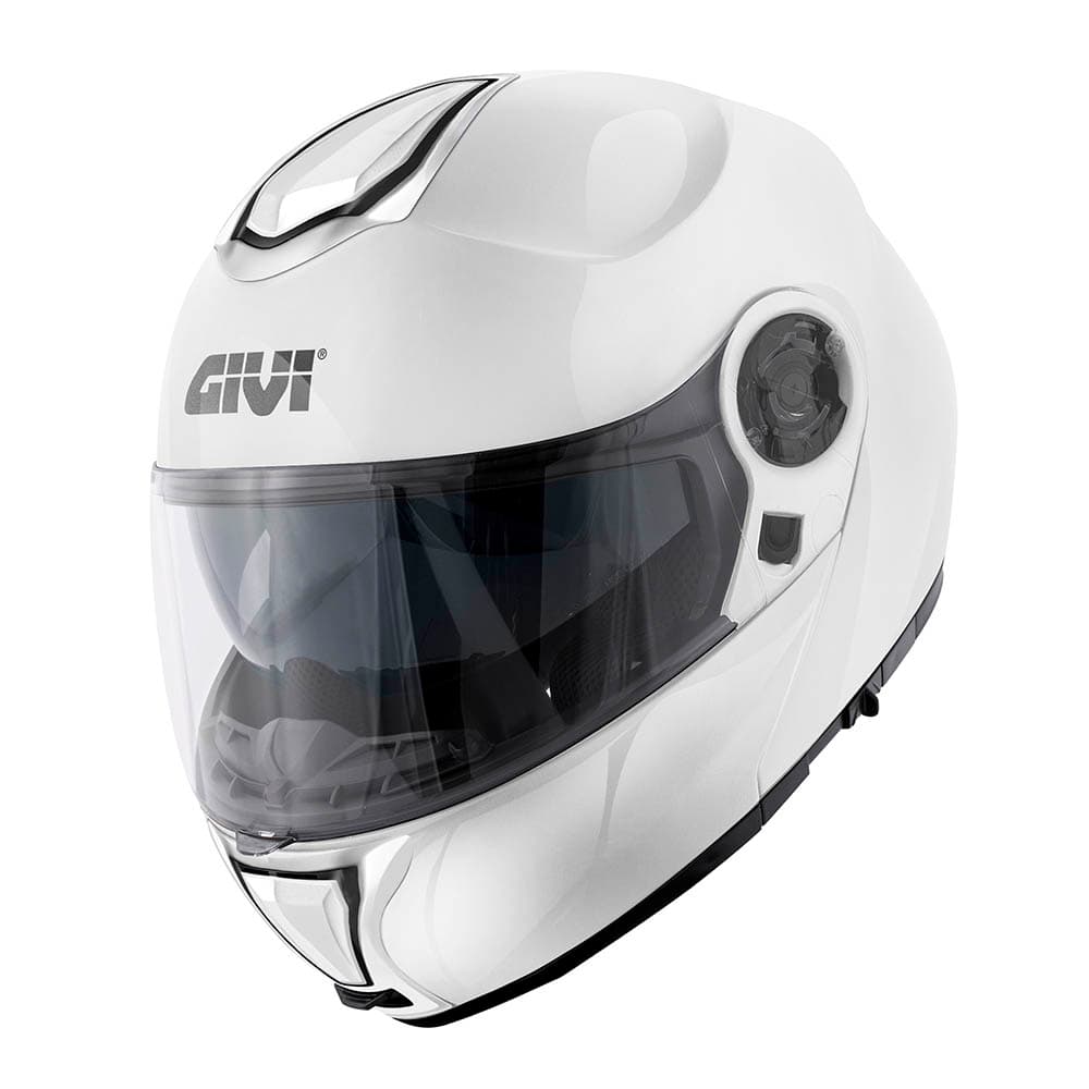 Givi X26 çene açılır kask, beyaz, önden çapraz