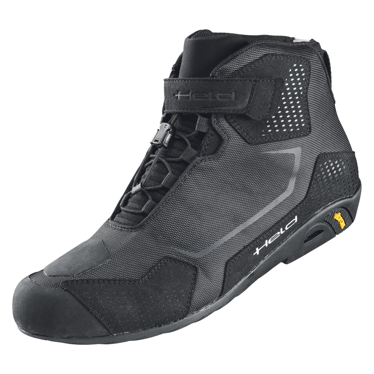 Held Torrance siyah motosiklet sneaker'ı yandan