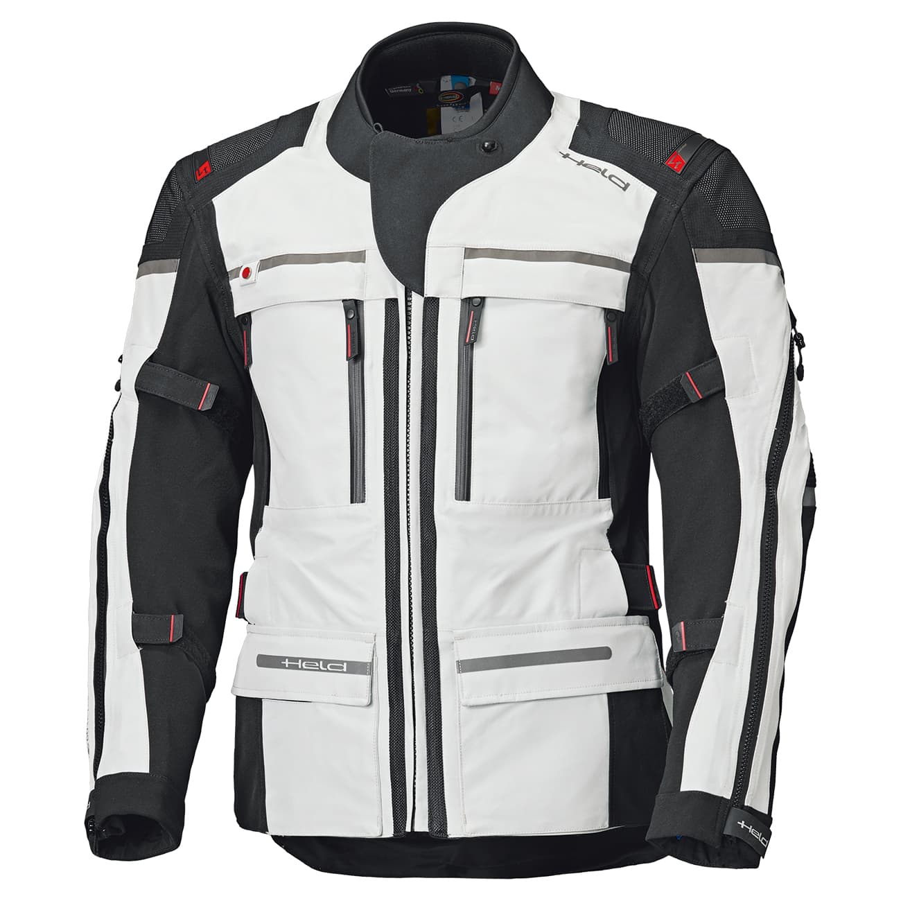 Held Atacama Top touring montu gri-kırmızı, önden görünüm