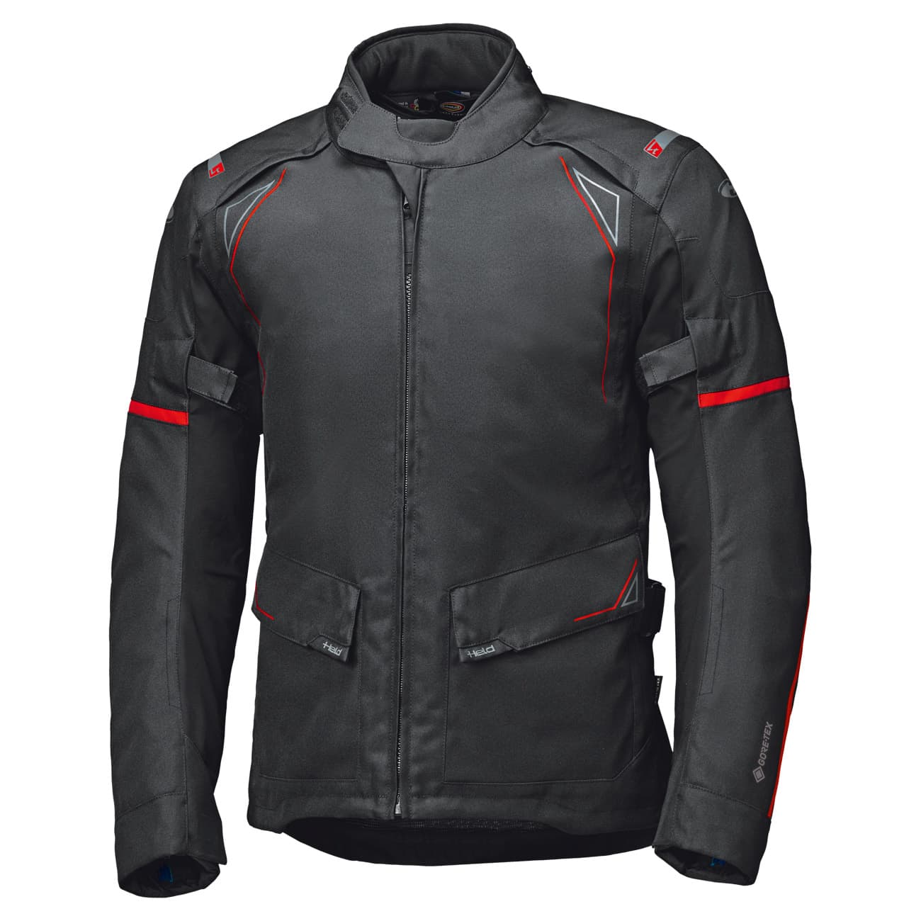 Held Savona ST sport touring montu siyah-kırmızı, önden görünüm