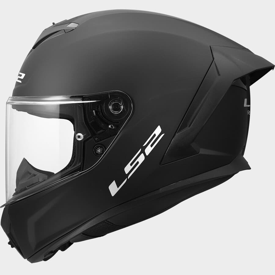 LS2 Rapid III kapalı kask, mat siyah, yandan görünüm