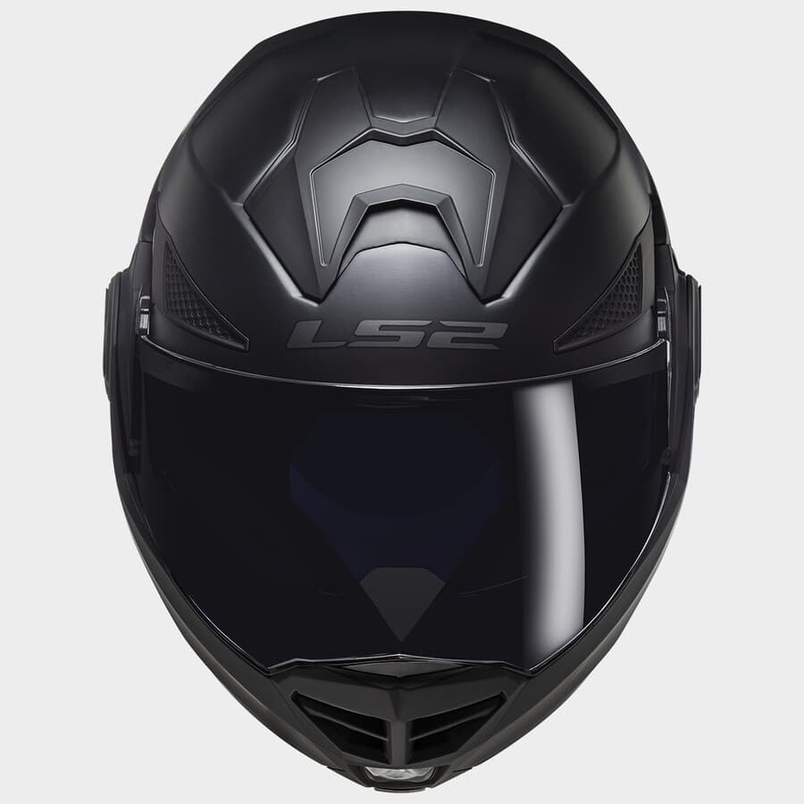 LS2 Advant X çene açılır kask, mat siyah, yandan görünüm