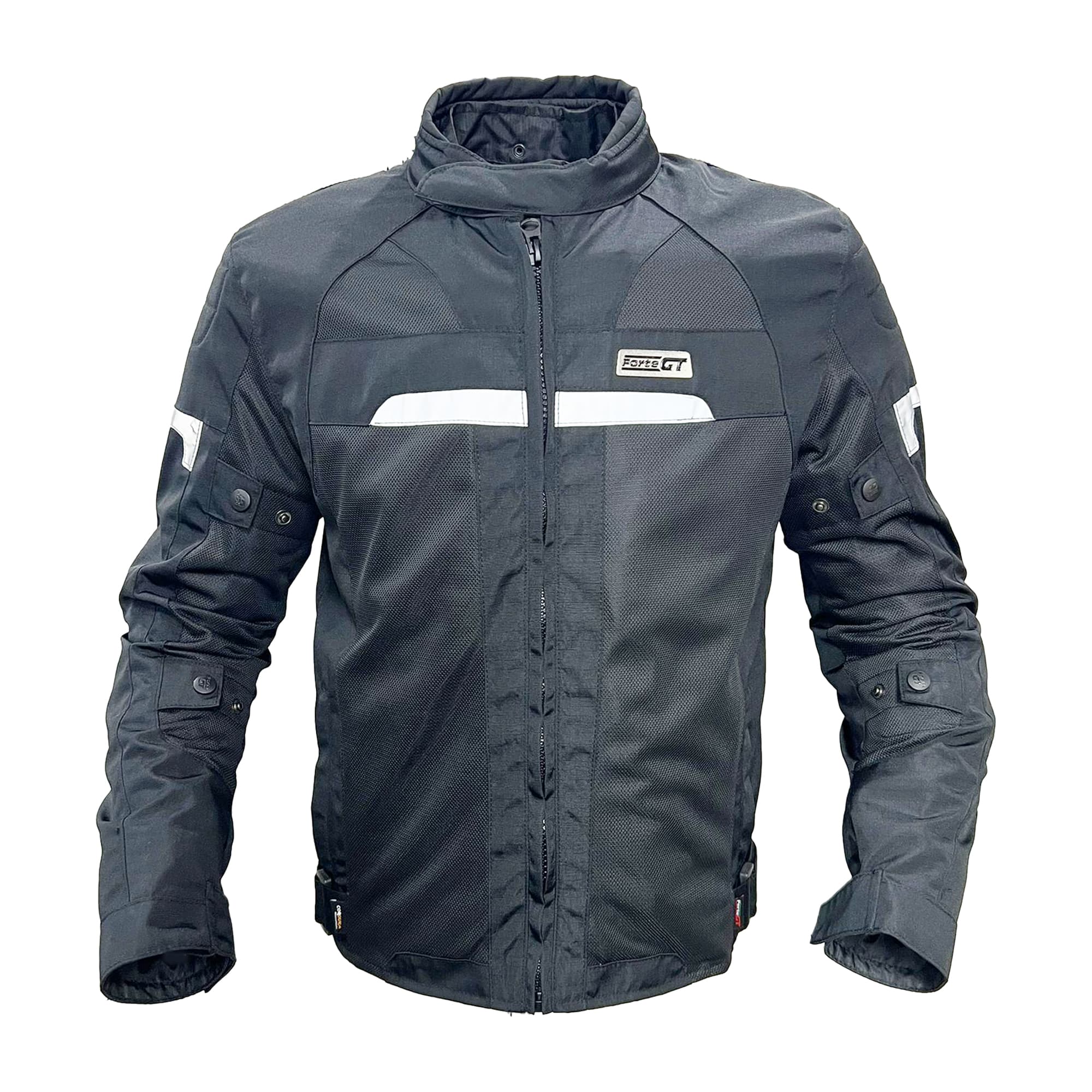 Forte GT Inferno erkek 4 mevsim motosiklet montu, siyah