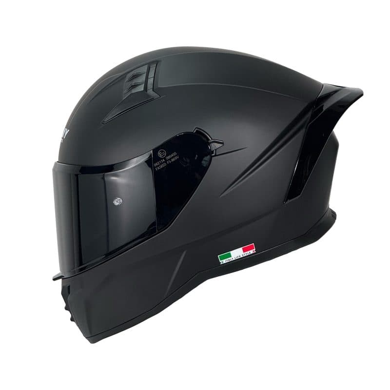 Sway SW 869 kapalı kask, mat siyah