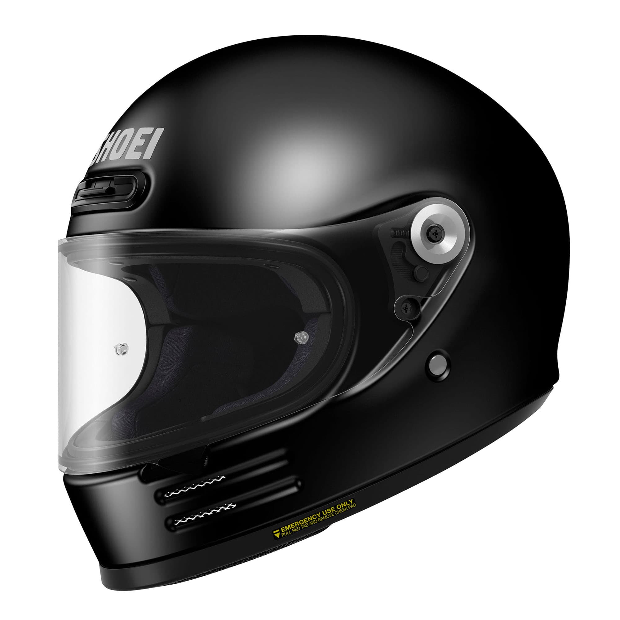 Shoei Glamster 06 kapalı kask, parlak siyah