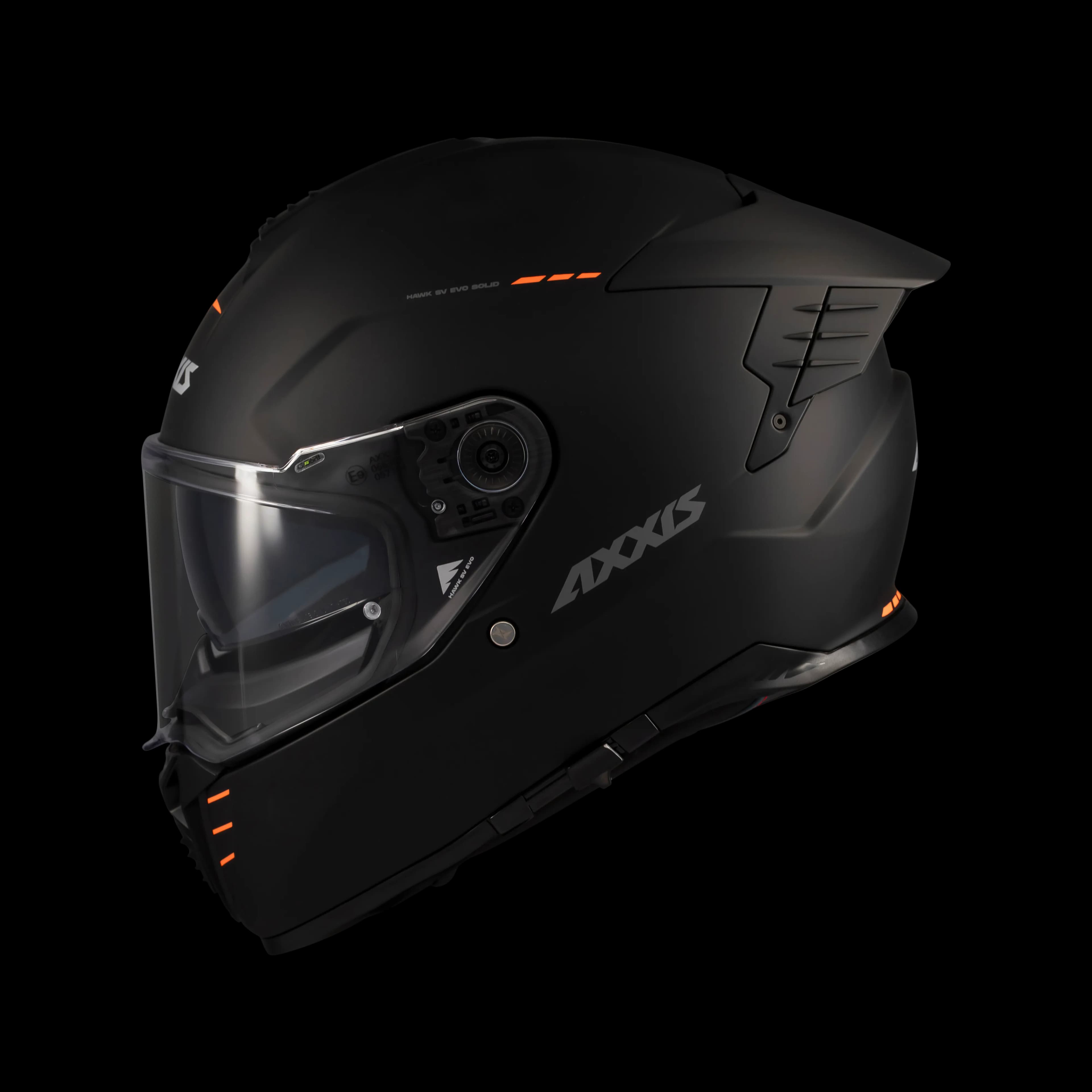 Axxis Hawk Evo SV kapalı kask, mat siyah