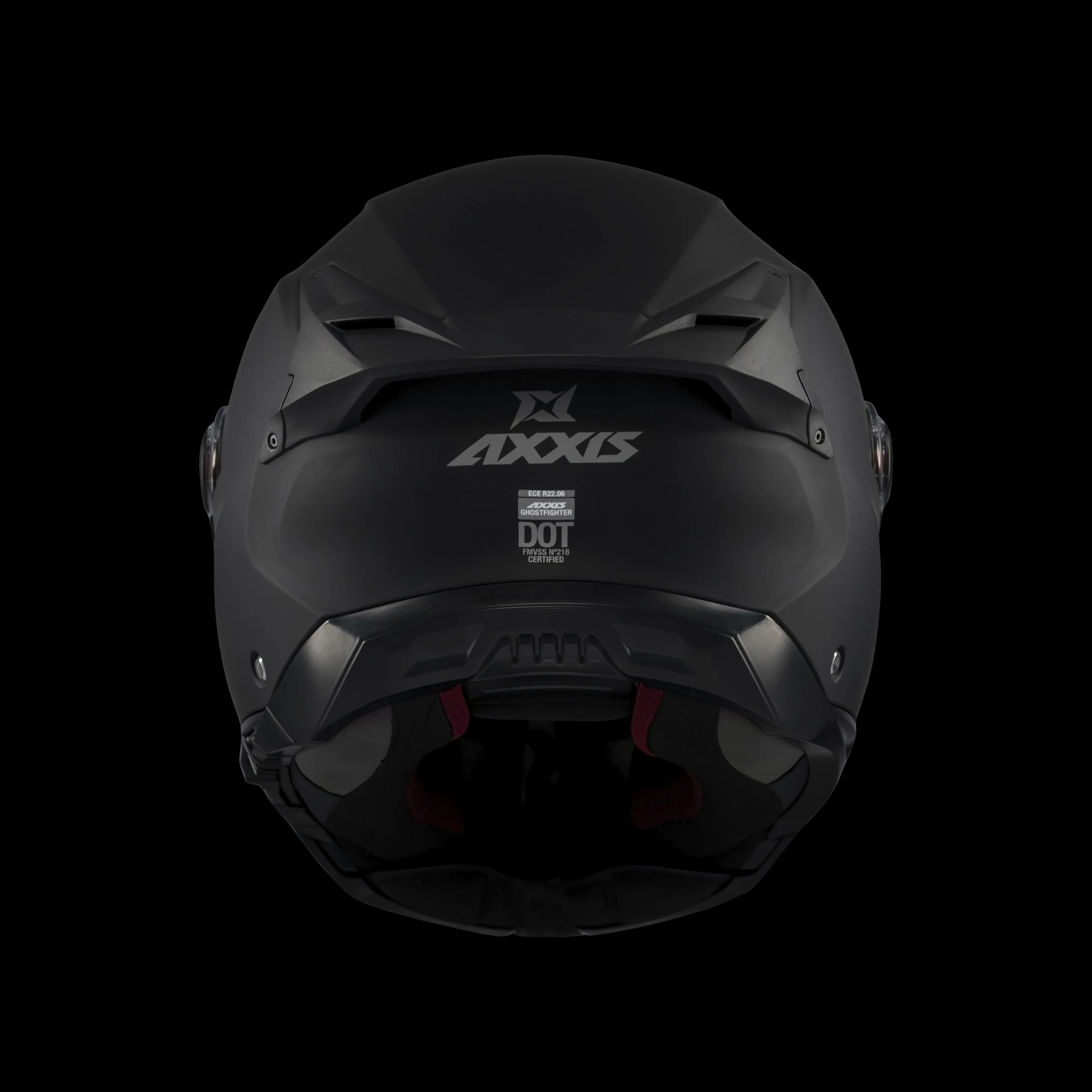 Axxis Ghostfighter SV çene açılır kask, mat siyah