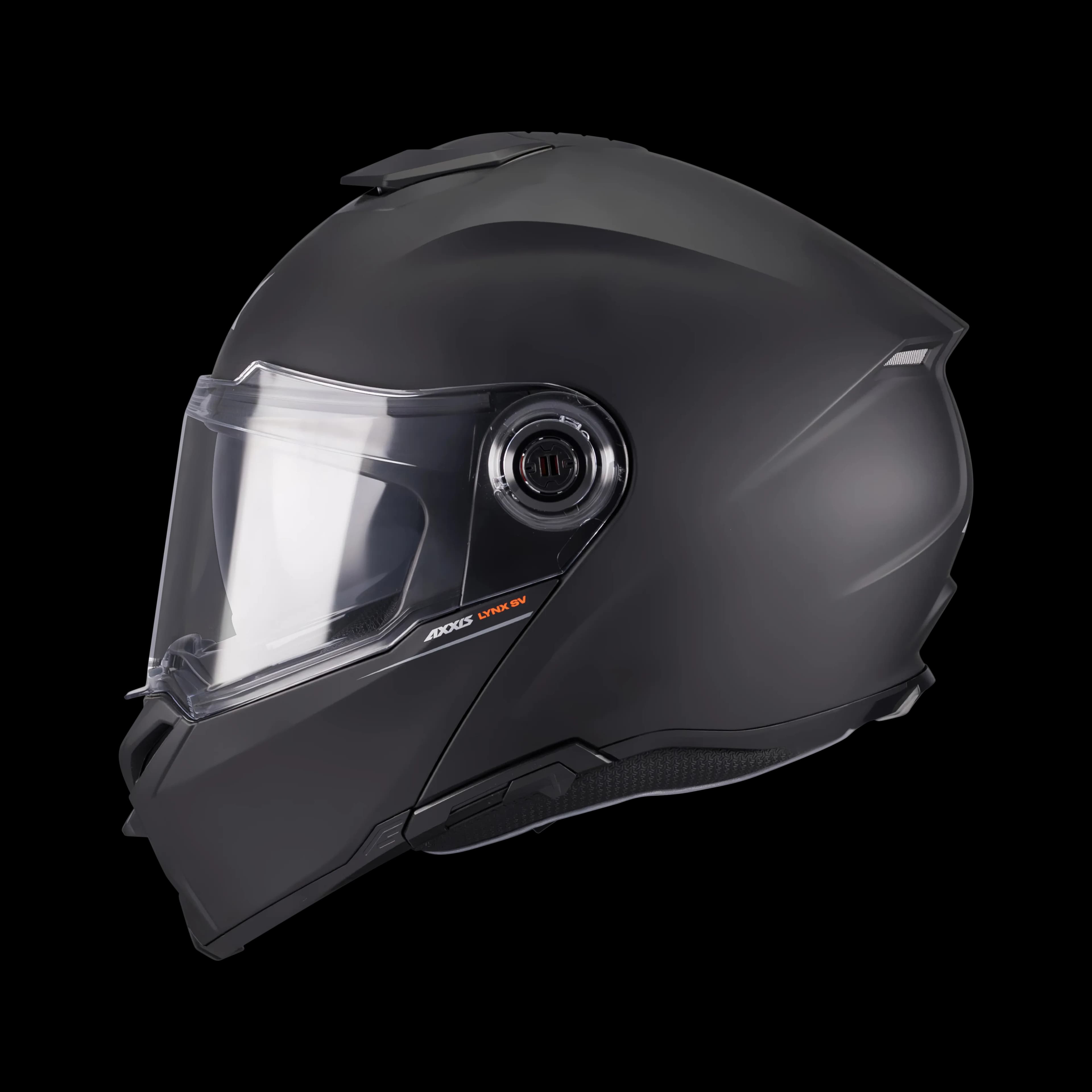 Axxis Lynx SV çene açılır kask, mat siyah