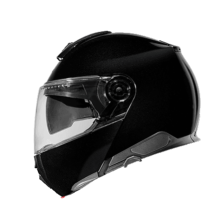 Schuberth C5 çene açılır kask, parlak siyah