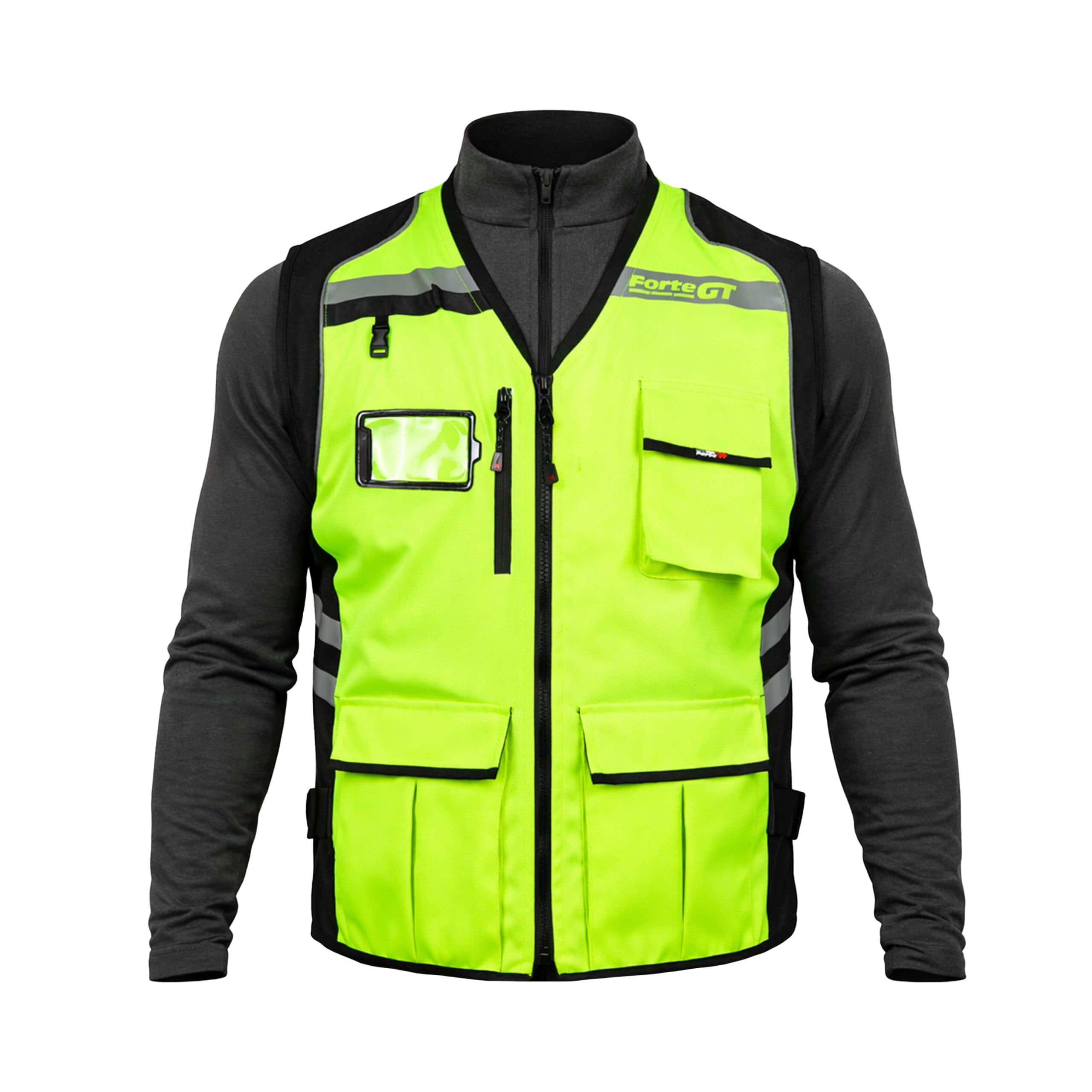 Forte GT 2001188 sarı reflektif yelek, önden