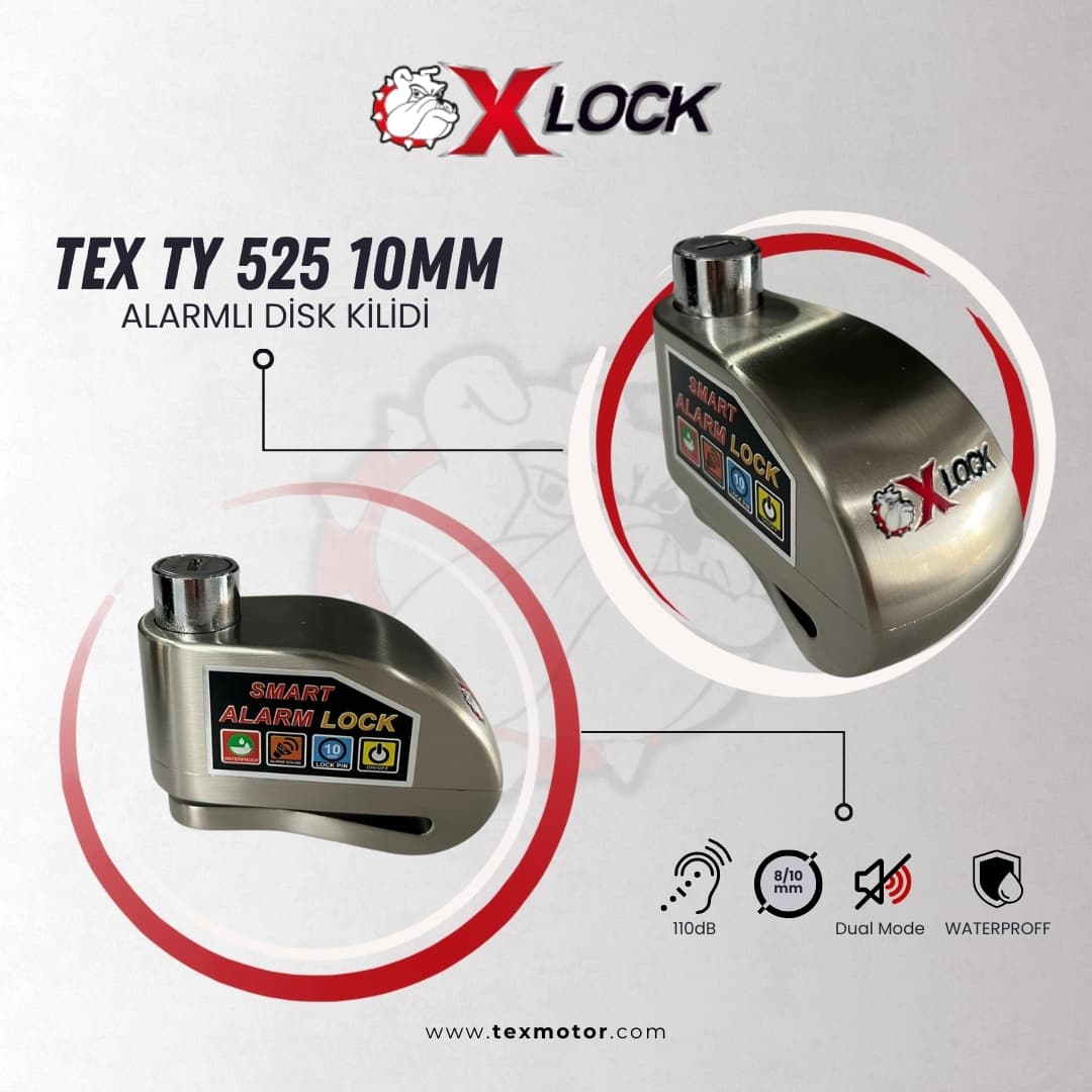 Xlock TY 525 alarmlı disk kilidi
