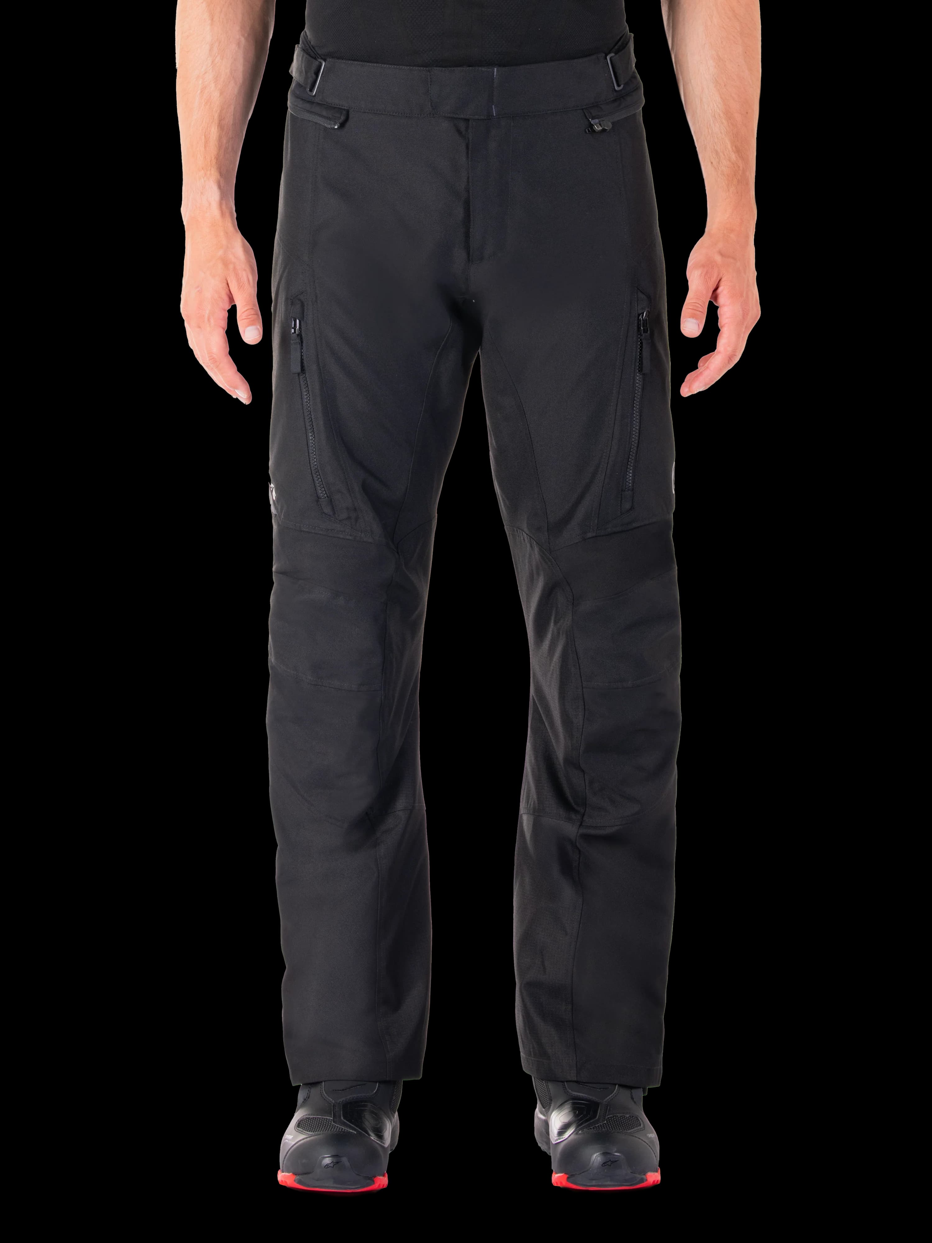 Alpinestars ST-1 Waterproof pantolon, siyah, model üzerinde önden
