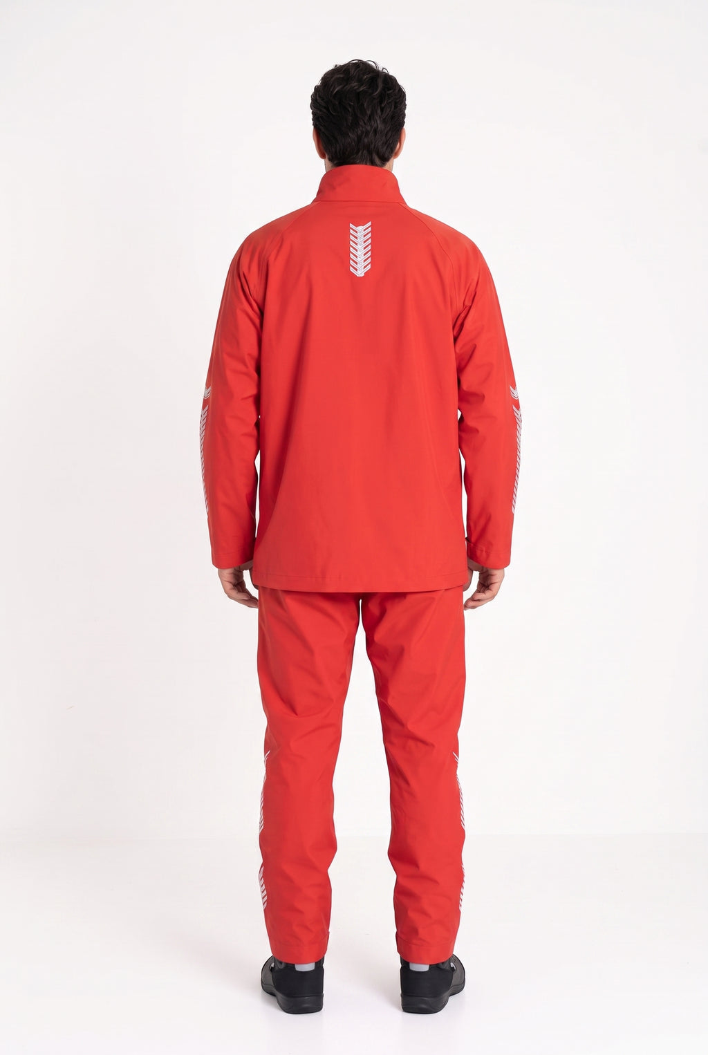 Motosiklet Yağmurluk Takımı — Mont + Pantolon, Kırmızı - 6. görsel
