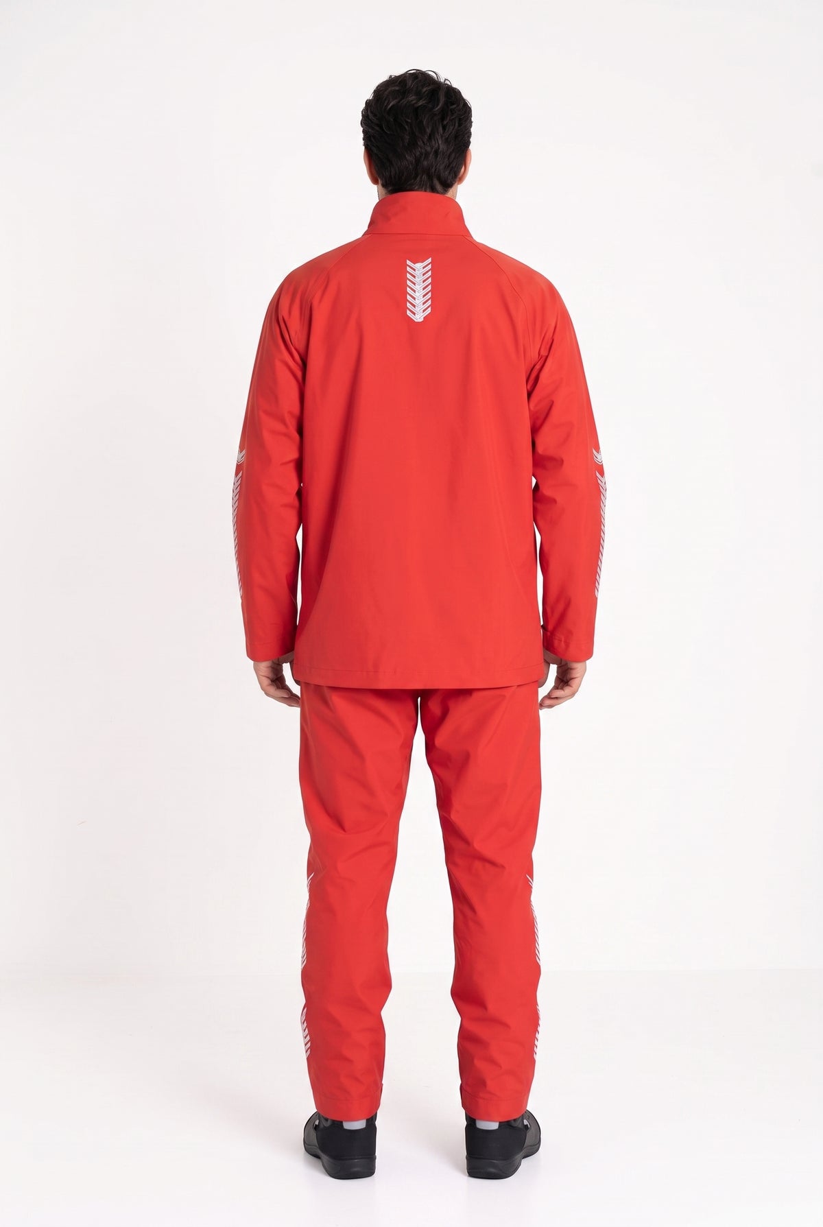 Motosiklet Yağmurluk Takımı — Mont + Pantolon, Kırmızı - 6. görsel