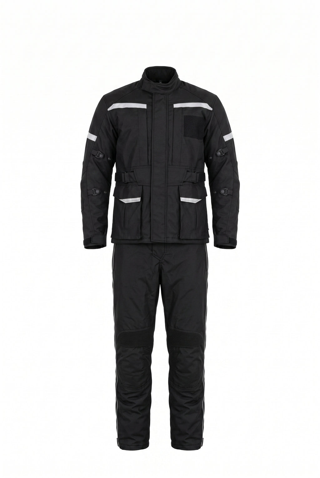 Kışlık Motosiklet Takımı — Mont + Pantolon, Reflektörlü, Siyah - 7. görsel