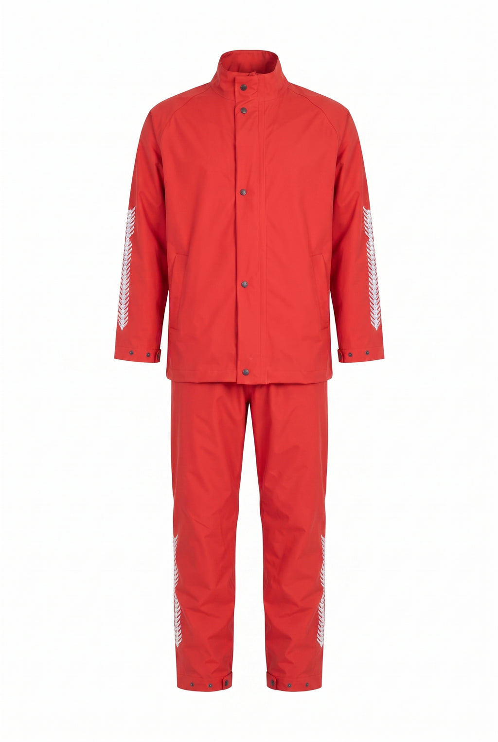 Motosiklet Yağmurluk Takımı — Mont + Pantolon, Kırmızı - 7. görsel