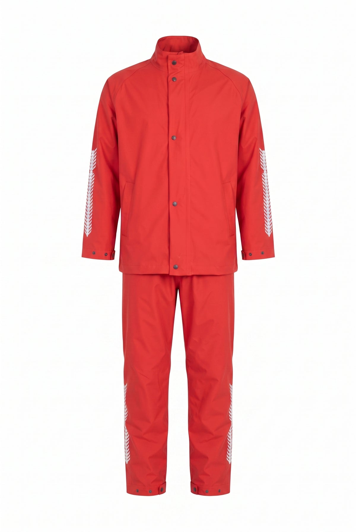 Motosiklet Yağmurluk Takımı — Mont + Pantolon, Kırmızı - 7. görsel